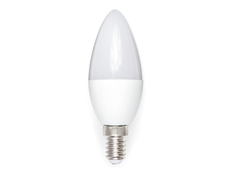 E14 10W sviečka mliečna - Neutrálna biela