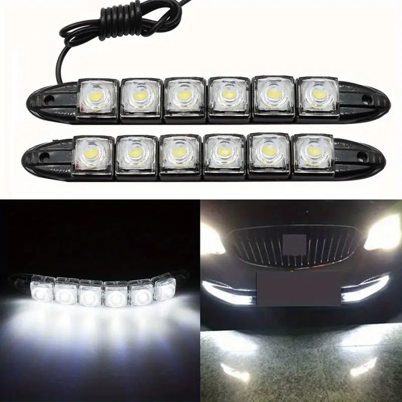 2 ks Univerzálne LED DRL denné svetlá pre auto