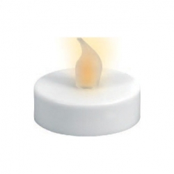 Čajová sviečka biela LED Ø 38mm 1ks