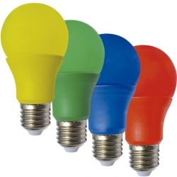 E27 5W LED farebné žiarovky