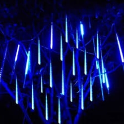 Vianočná LED svetelná reťaz METEOR IP44 320cm X 43cm modrá