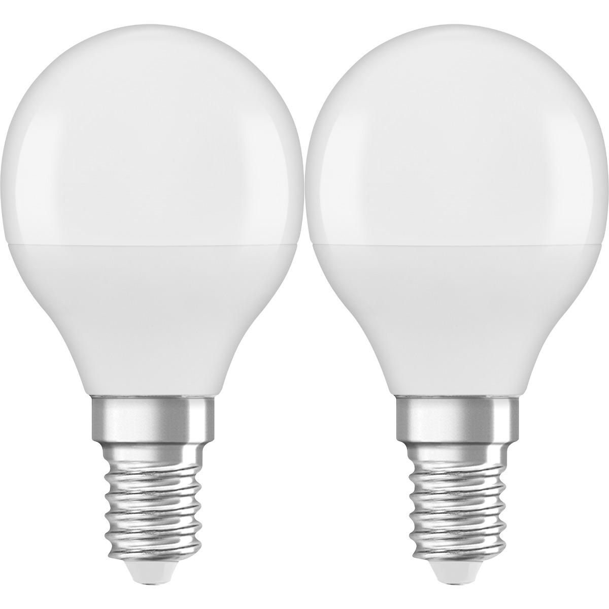 2PAK LED ŽIAROVKA E14 P45 4,9W TEPLÁ BIELA 200° OSRAM VALUE