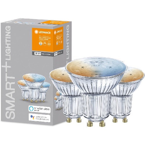 3PAK GU10 LED žiarovka 5W 350lm CCT LEDVANCE SMART+ WiFi Stmievateľná