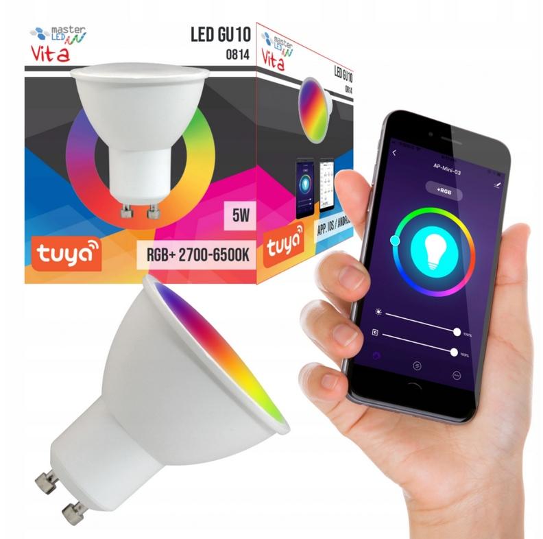 5W LED ŽIAROVKA GU10 RGB+WW+CW 230V TUYA WIFI