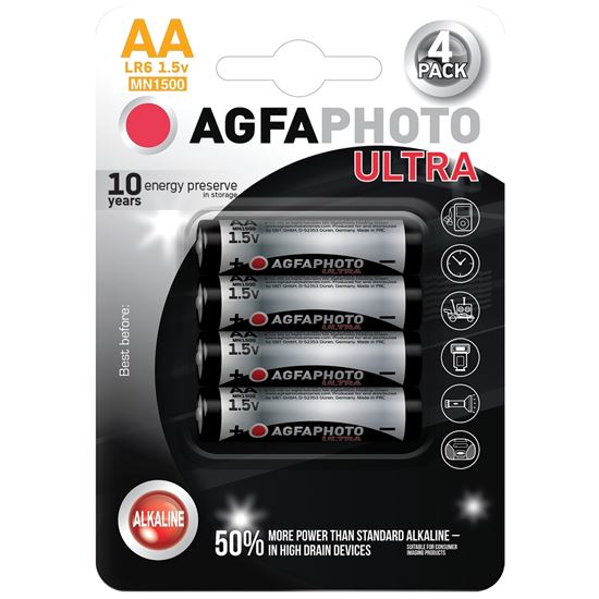 AgfaPhoto Ultra batéria LR06/AA, blister 4ks