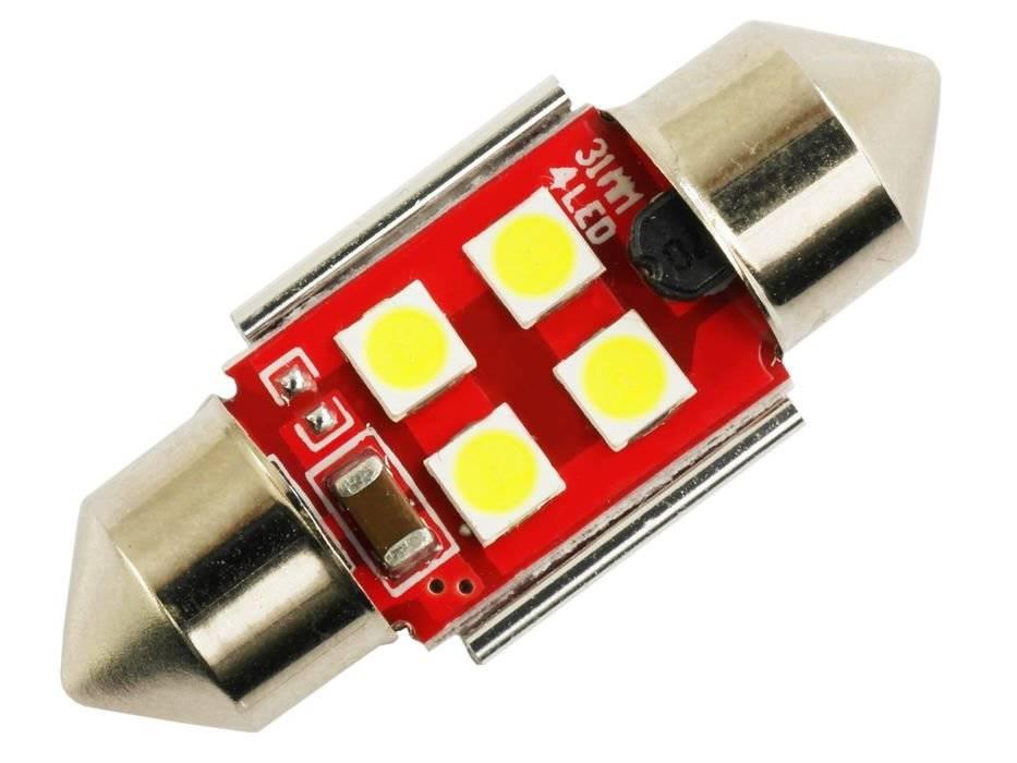 AUTO LED ŽIAROVKA C5W 4 SMD 3535 CAN BUS