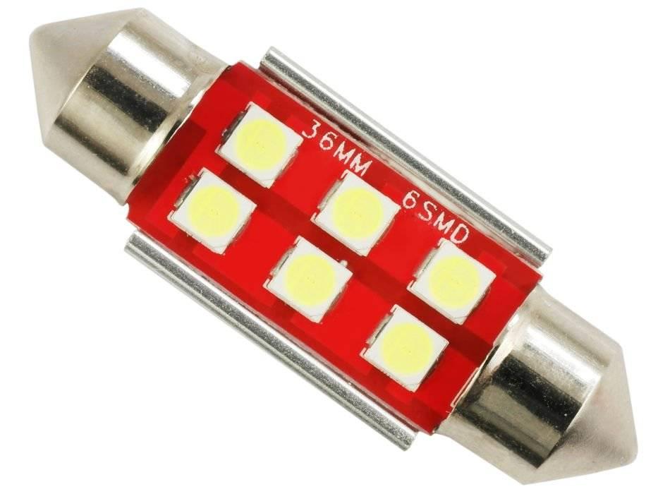 AUTO LED ŽIAROVKA C5W 6 SMD 3535 CAN BUS