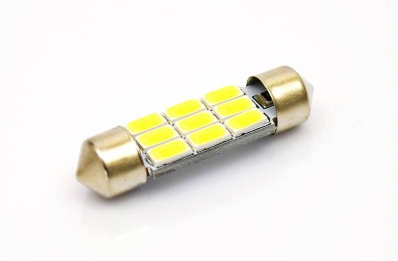 AUTO LED ŽIAROVKA C5W 9 SMD 5630, 31 mm. 36 mm. 39 mm. 42 mm