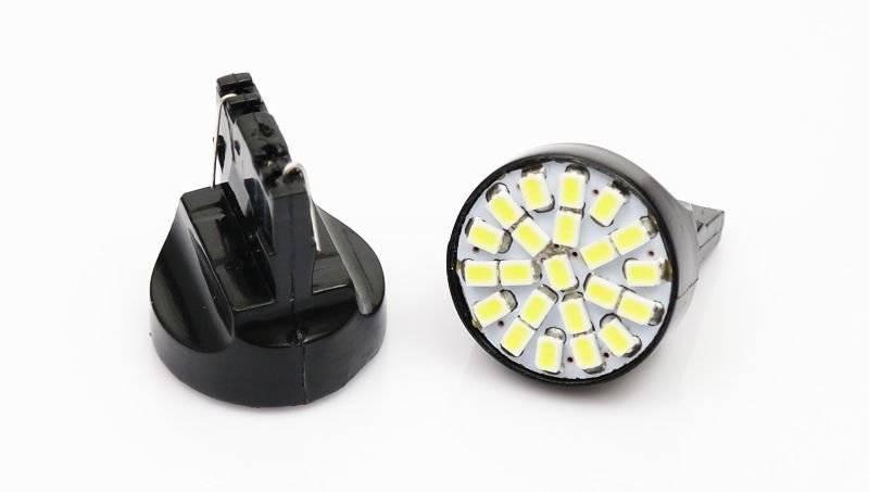 AUTO LED ŽIAROVKA T20 W21W WY21W 22 SMD 1206 PRED.