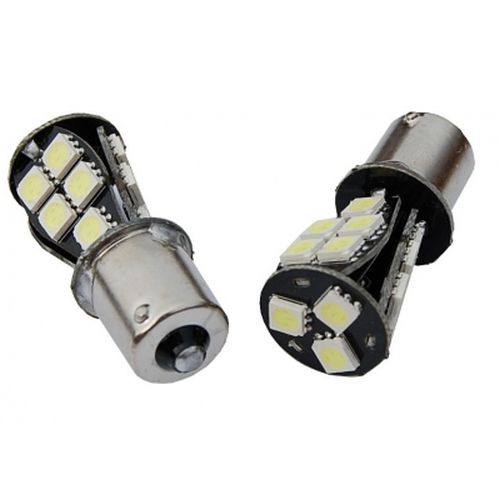 BA15S 18 LED SMD 5050 3chips 12V CANBUS nevyosené