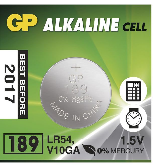 Batéria GP 189A 1,5V 44mAh LR54 - 1kus