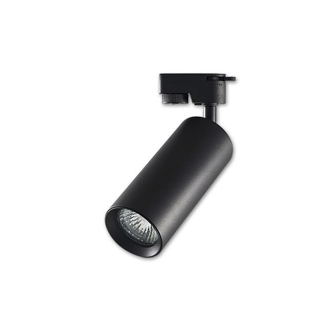 Čierne LED koľajnicové svietidlo Idar 60mm - 1fázové