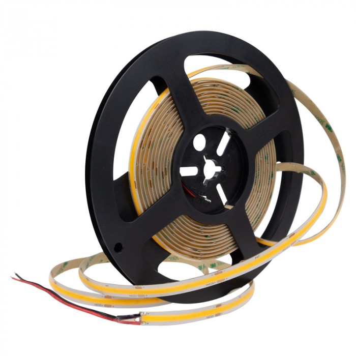 COB 480 LED pásik 24V 12W/m 1320lm/m 3000K IP67 5m