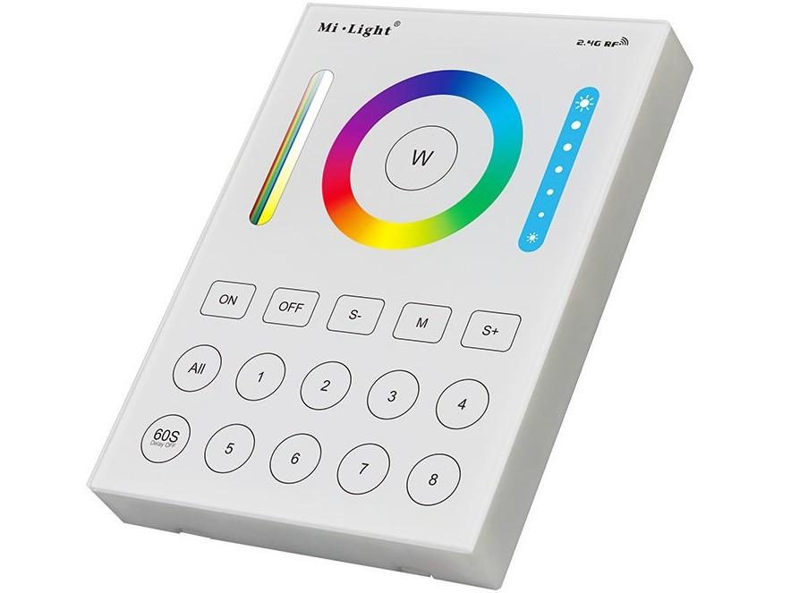 Diaľkové ovládanie RGBCCT 8 zónový nástenný bodový panel Milight B8