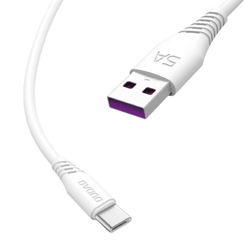 DUDAO KÁBEL USB / USB TYP C 5A 1M BIELY (L2T 1M BIELY)