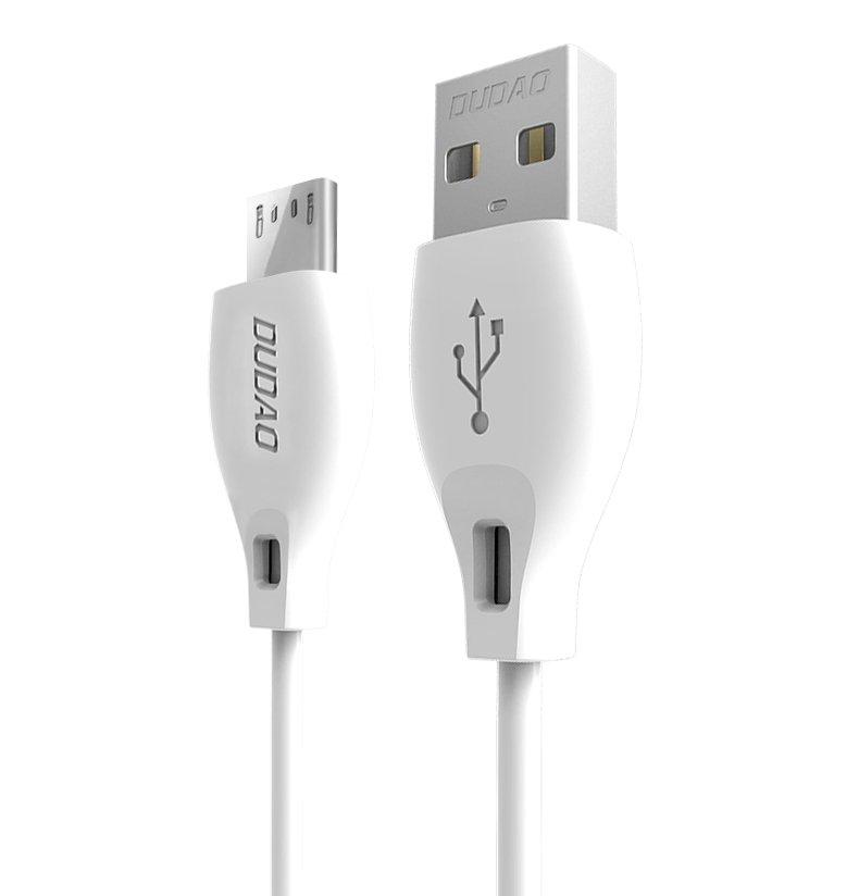 DUDAO MICRO USB KÁBEL 2,4A 2M BIELY (L4M 2M BIELY)