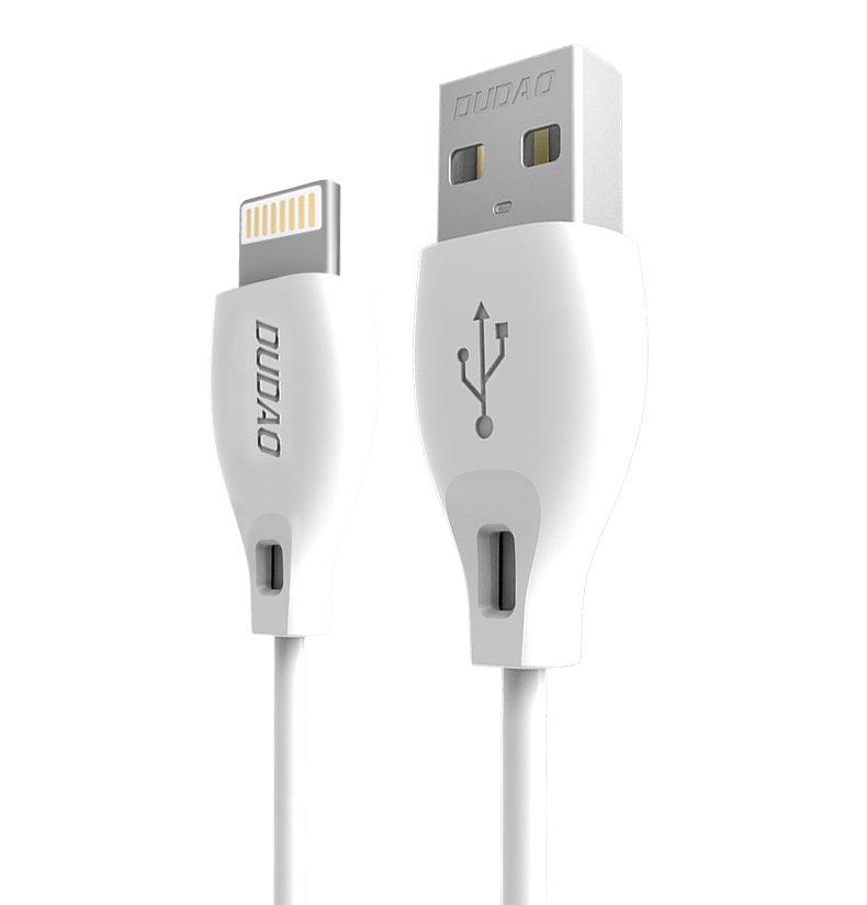 DUDAO USB/LIGHTNING KÁBEL 2,4A 1M BIELY (L4L 1M BIELY)