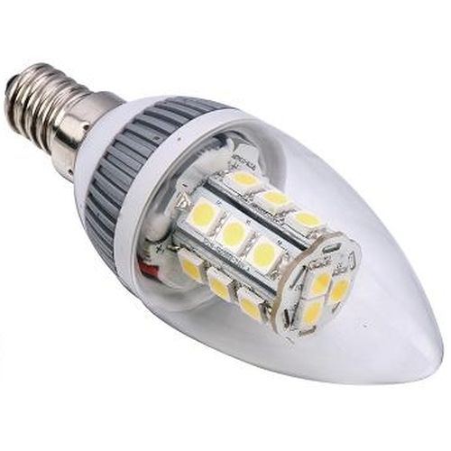 E14 27LED SMD 4,5W Sviečka transparentná 110mm