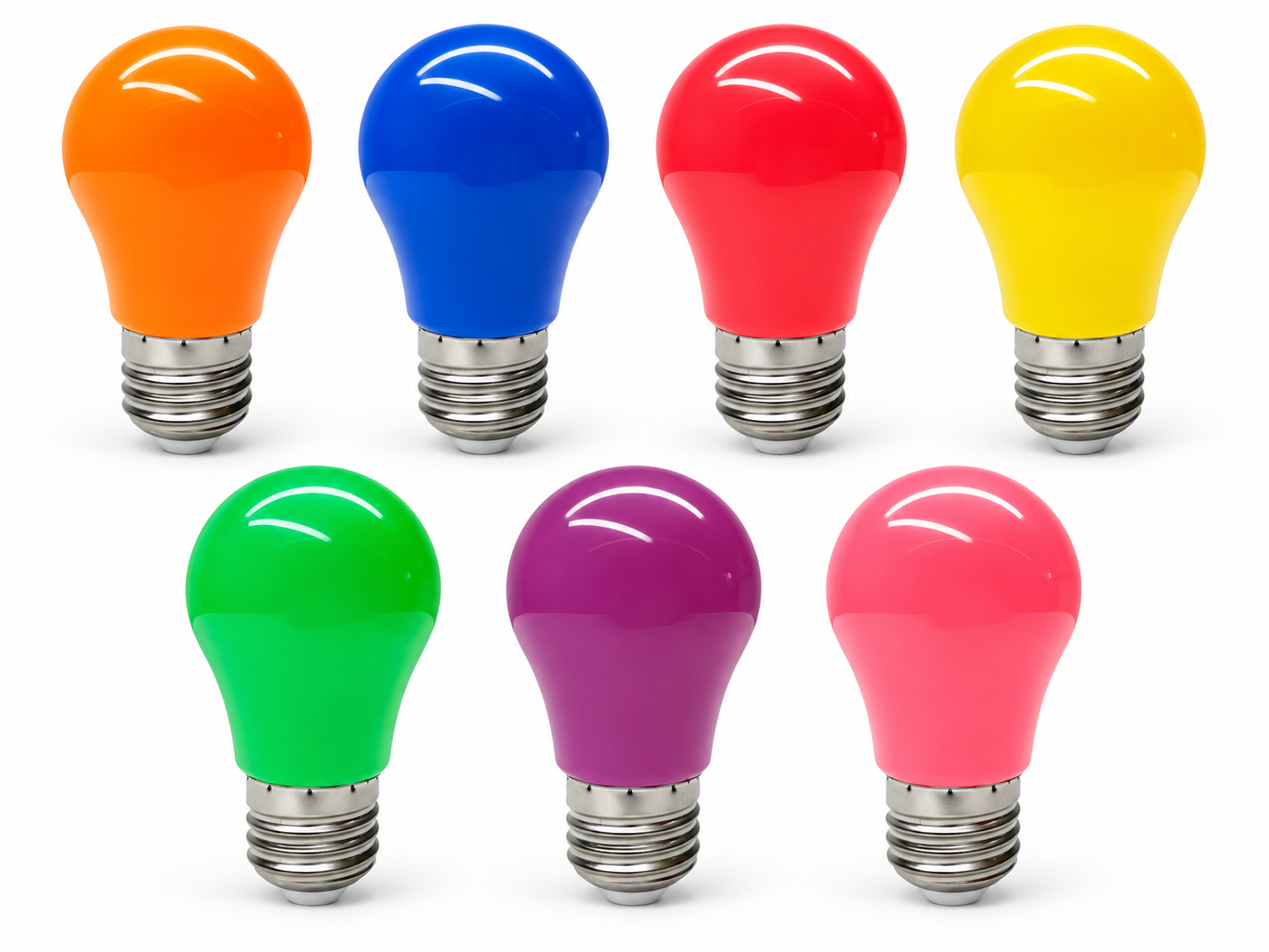 E27 4,9W LED farebné žiarovky