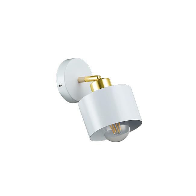 E27 LED nástenné svietidlo Elza, pohyblivé 1x biele + zlaté