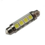 Festoon 4 LED SMD 3chips 42mm 12V