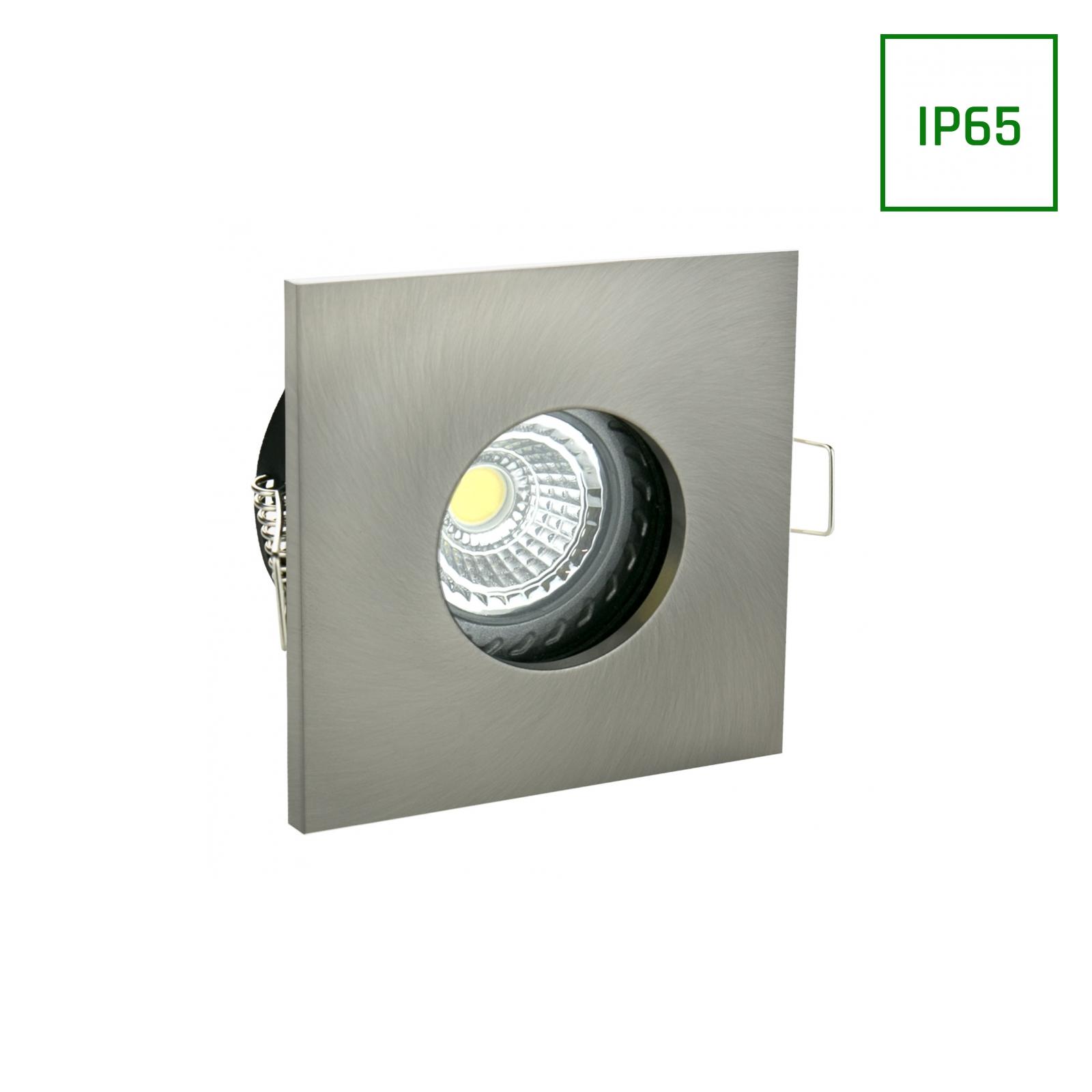 FIALE IV GU10 SQUARE SILVER IP65 – Podhľadové vsadené svietidlo