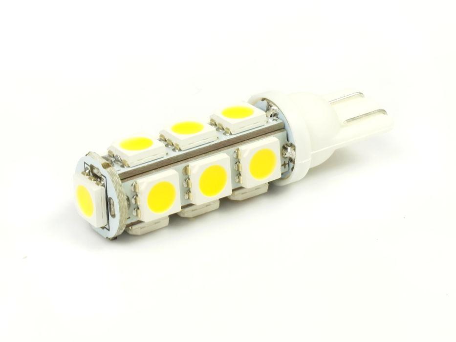 LED AUTO ŽIAROVKA 13 SMD5050, T10, TEPLÁ BIELA