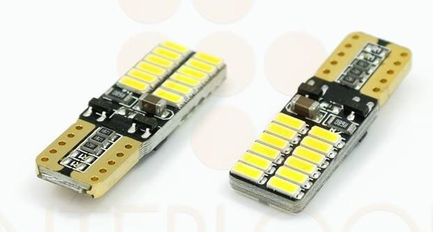 LED AUTO ŽIAROVKA 24 SMD 4014 5W CANBUS, T10