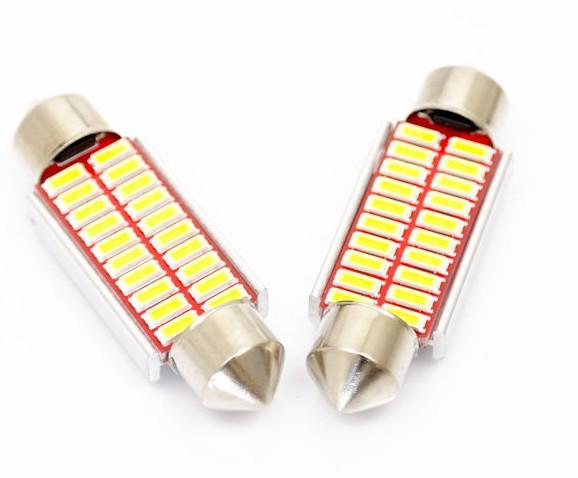 LED AUTO ŽIAROVKA 42MM C5W 20 SMD4014 CANBUS