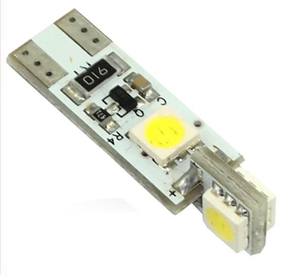 LED AUTO ŽIAROVKA 4SMD 5050 CANBUS-RESISTOR, T10 X