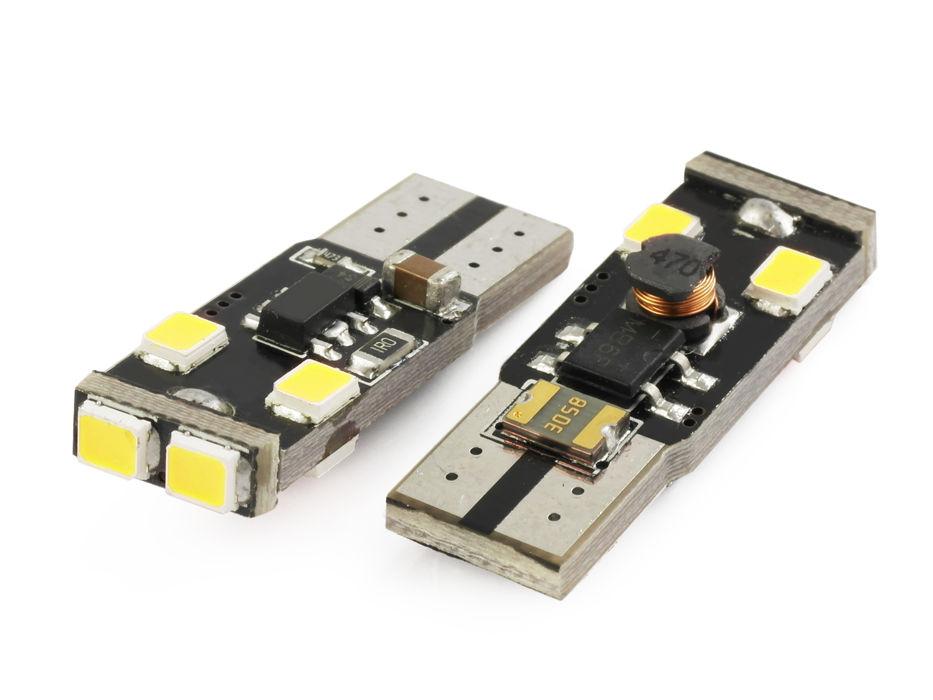 LED AUTO ŽIAROVKA 6 SMD2385 CANBUS - STUDENÁ BIELA, T10