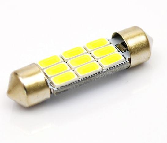 LED AUTO ŽIAROVKA 6W C5W 9 SMD5630 CANBUS 39MM