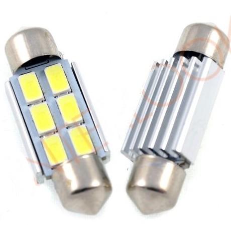 LED AUTO ŽIAROVKA C5W 6 SMD5630 CANBUS 36MM