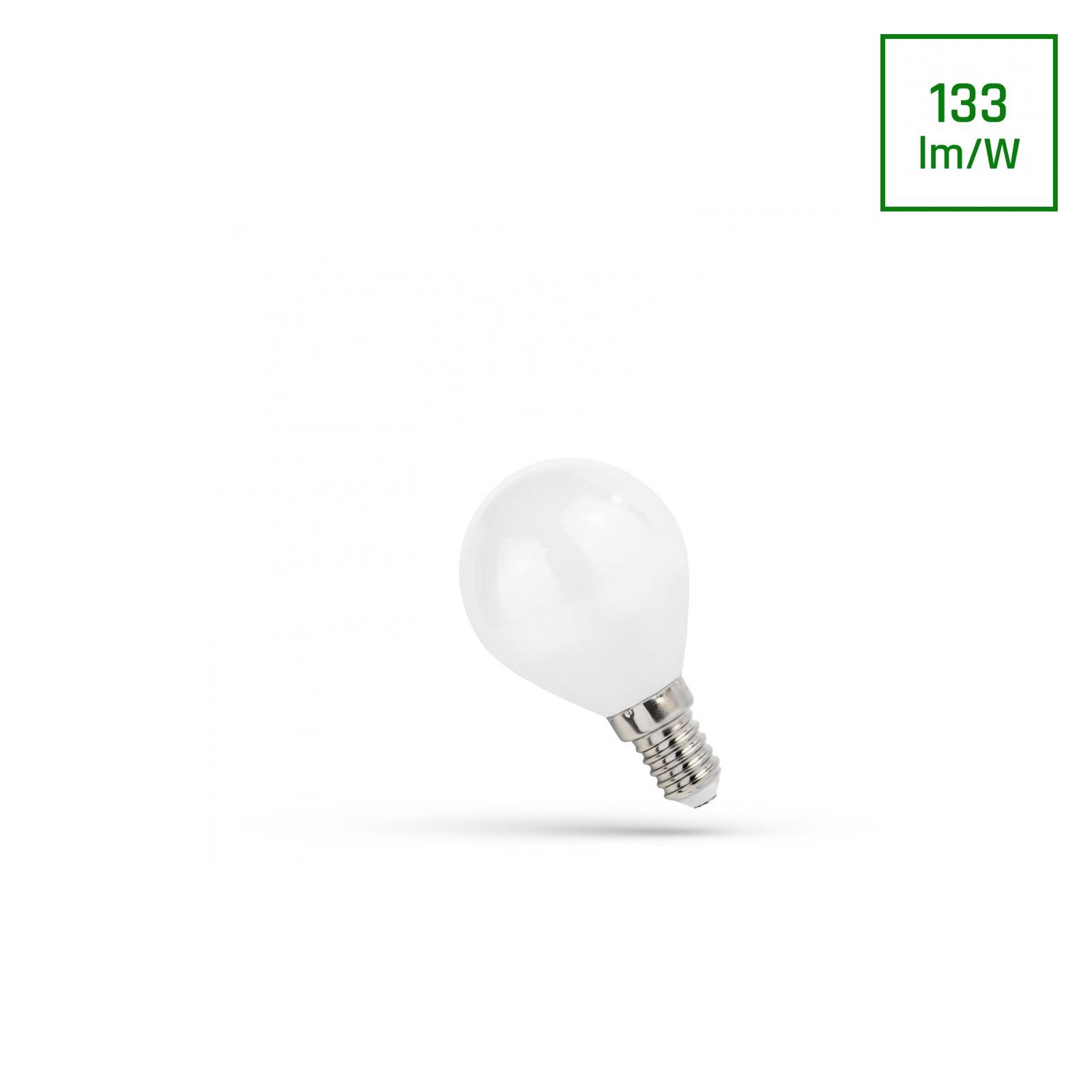 LED ŽIAROVKA BALL P45 E-14 230V 6W COG NEUTRÁLNA BIELA SPECTRUM