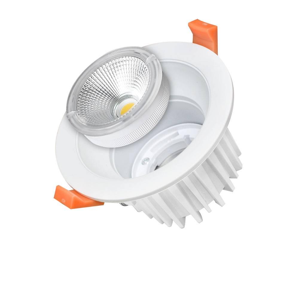 LED COB DOWNLIGHT ROUND EXCHANGEABLE 25W NEUTRÁLNA BIELA