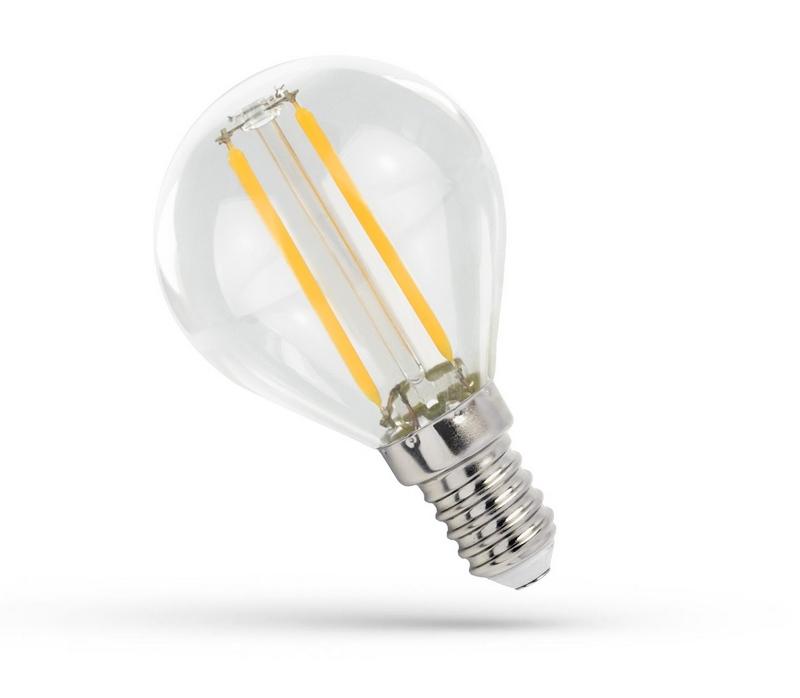 LED FILAMENT 14 G45 E- 230V 1W COG WW CLEAR SPECTRUM