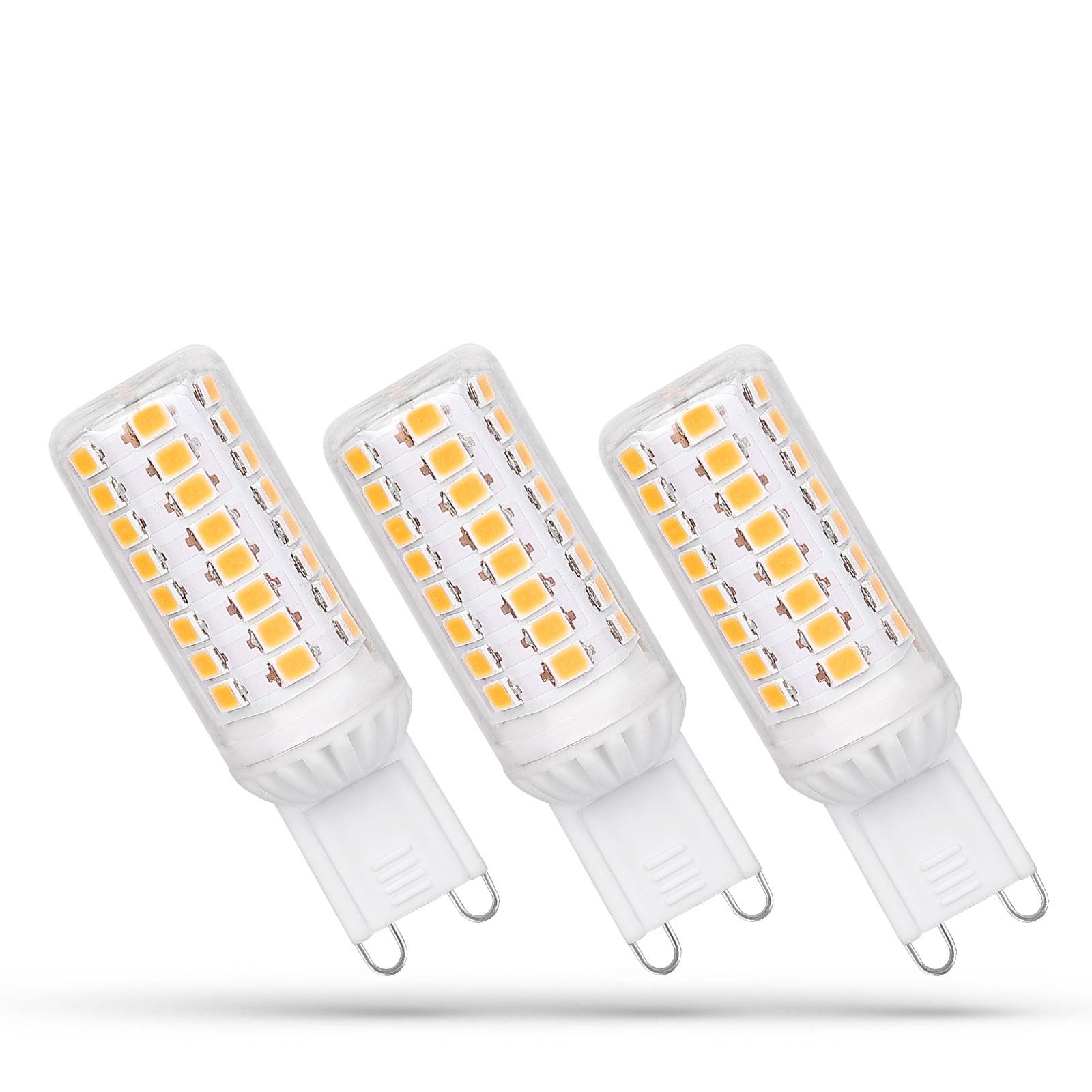 3-PACK G9 LED  230V 4W teplá biela stmievateľné SPECTRUM 