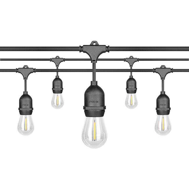 LED girlanda 24V 10m nadpájateľná – 10x E27