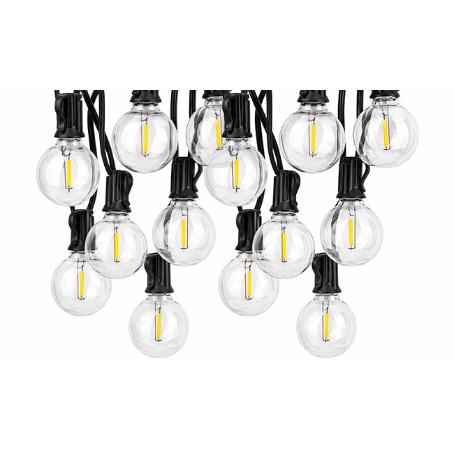 LED girlanda 24V 20 m nadpájateľná, 36x E12 G40, 2700K, diaľkové ovládanie
