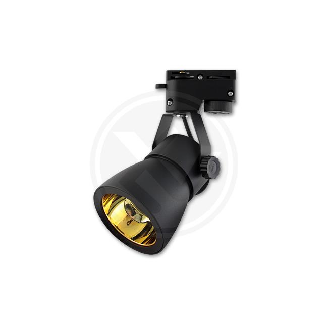 LED koľajnicové 1 fázové svietidlo GOLDI GU10 73mm čierna