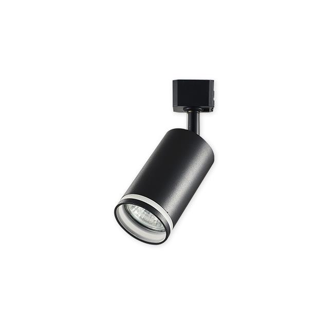 LED koľajnicové 1 fázové svietidlo RING GU10 55mm čierna