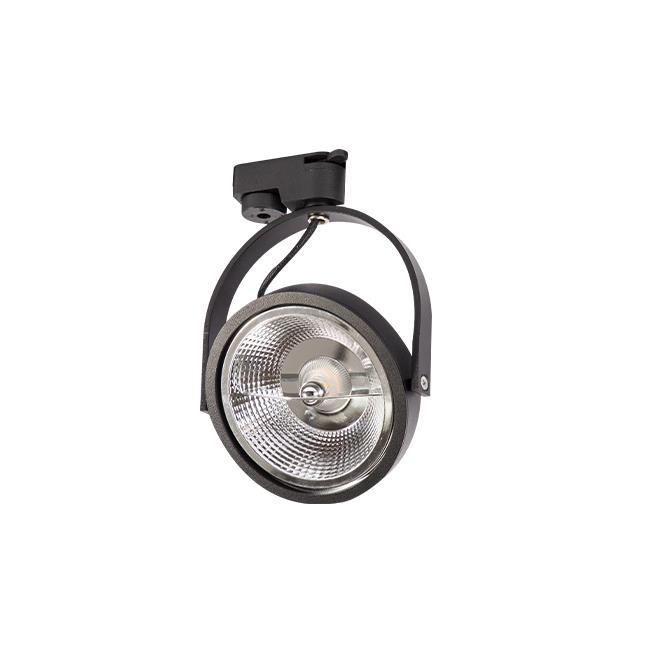 LED koľajnicové svietidlo 1-fázové AR111 Leon – čierna