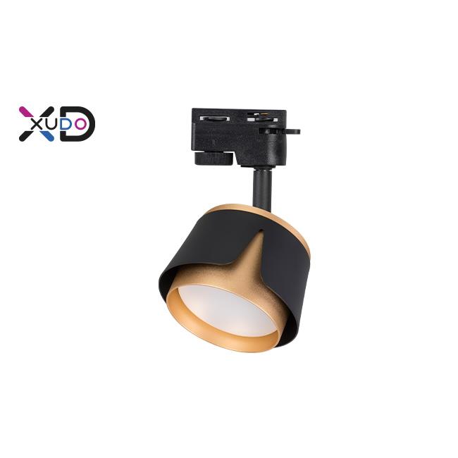 LED koľajnicové svietidlo 1-fázové GX53 čierna + zlatá