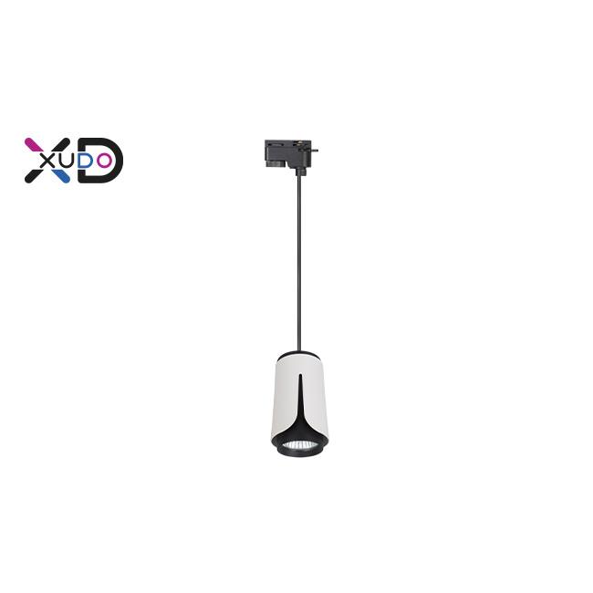 LED koľajnicové závesné svietidlo 1-fázové – biela + čierna XD