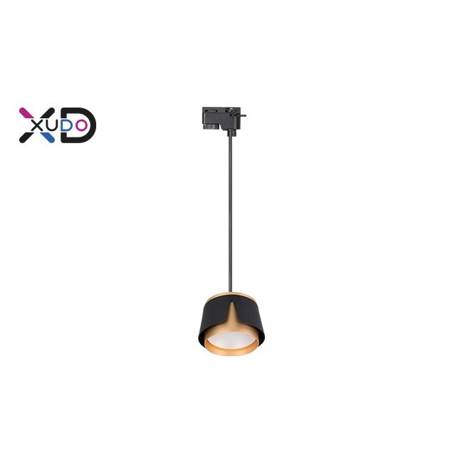 LED koľajnicové závesné svietidlo 1-fázové – GX53 čierna + zlatá XD