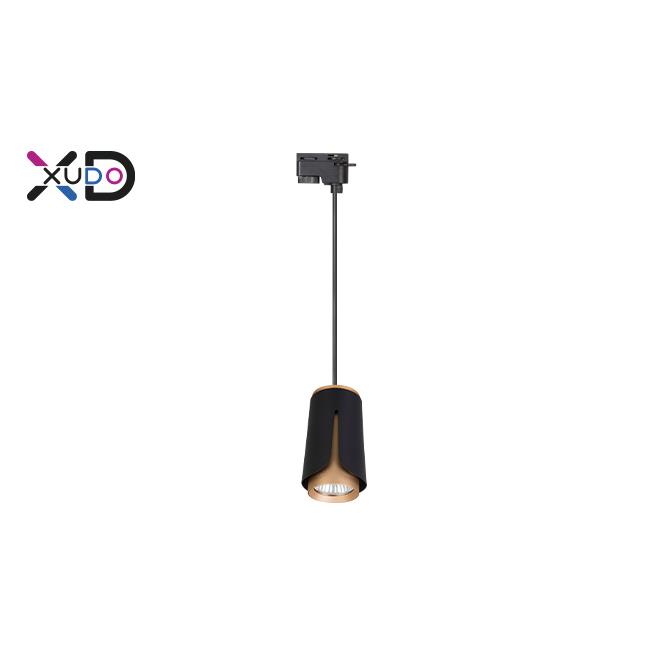 LED koľajnicové závesné svietidlo 1-fázové – zlatá + čierna XD