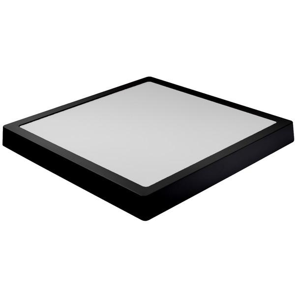 LED panel 24W black - štvorec - neutrálna biela