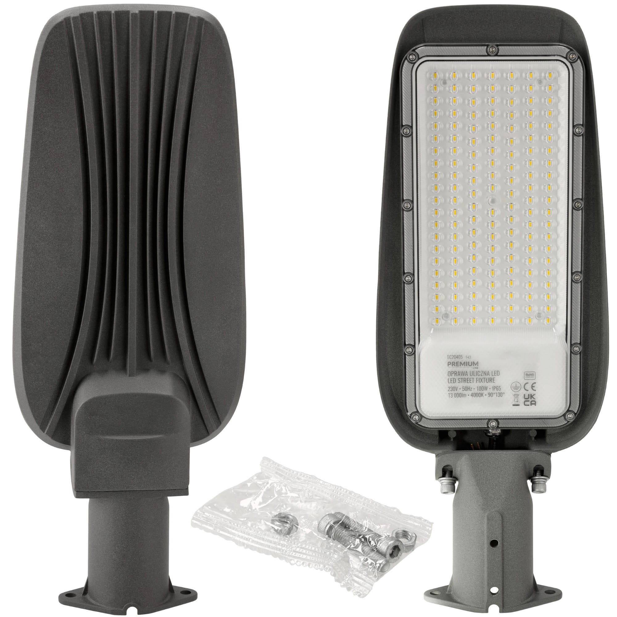 LED POULIČNÉ SVIETIDLO 100W IP65 NEUTRÁLNA BIELA