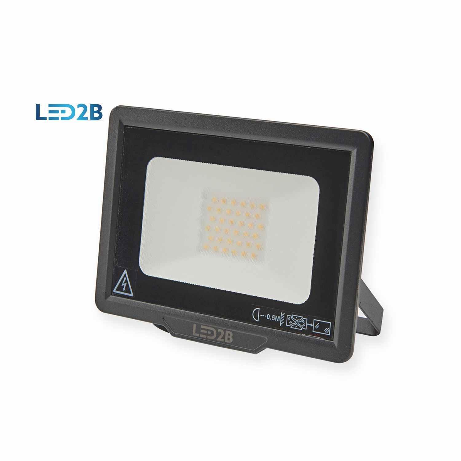 LED REFLEKTOR 30W 4000K ČIERNY LED2B