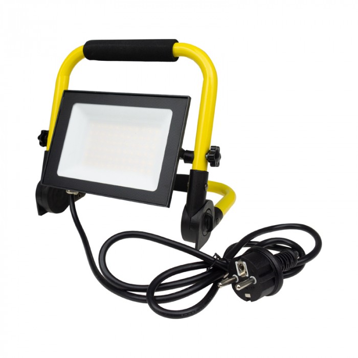 LED reflektor 50W s 1,5 m káblom – 4000K, 4500 lm, IP65